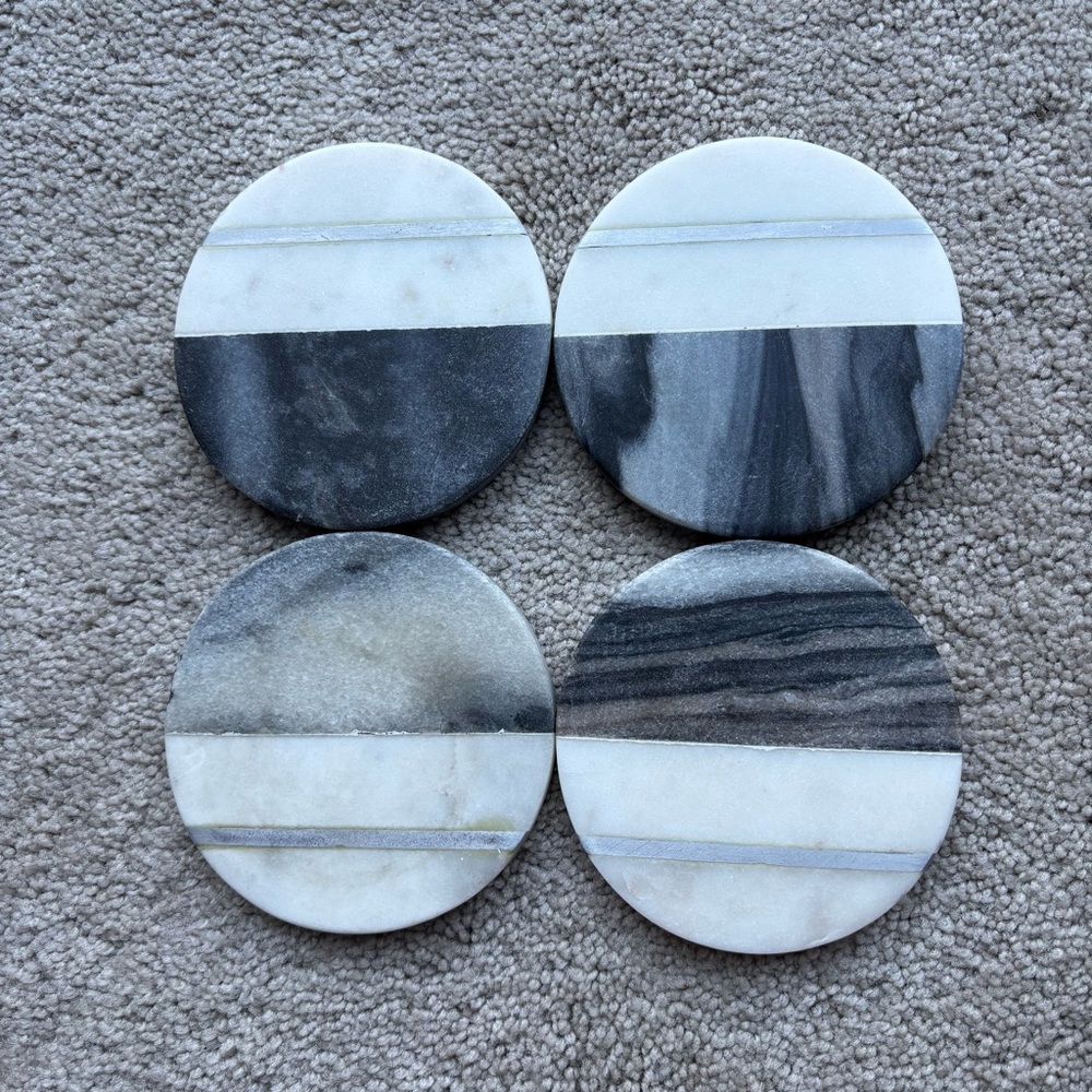 Marble Stone Drink Coasters
